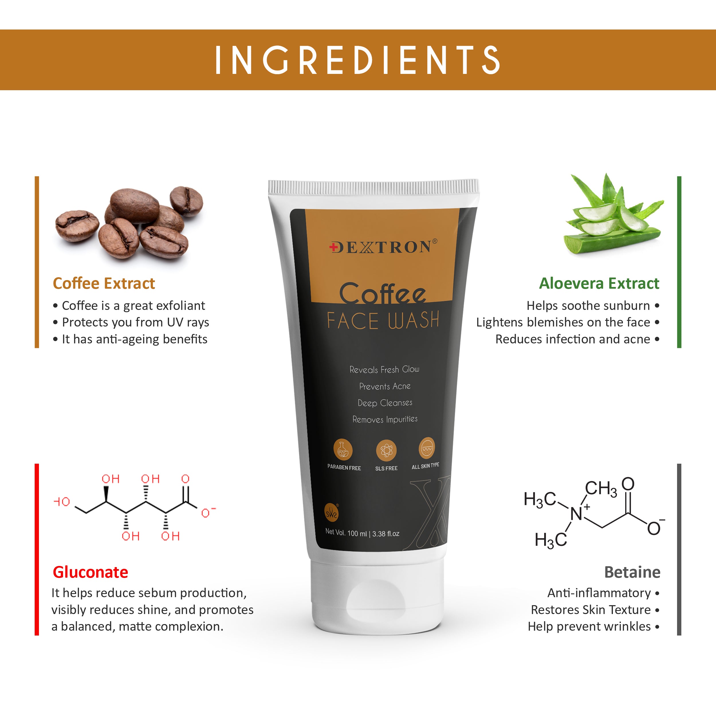 Coffee Face Wash for Acne-Prone Skin