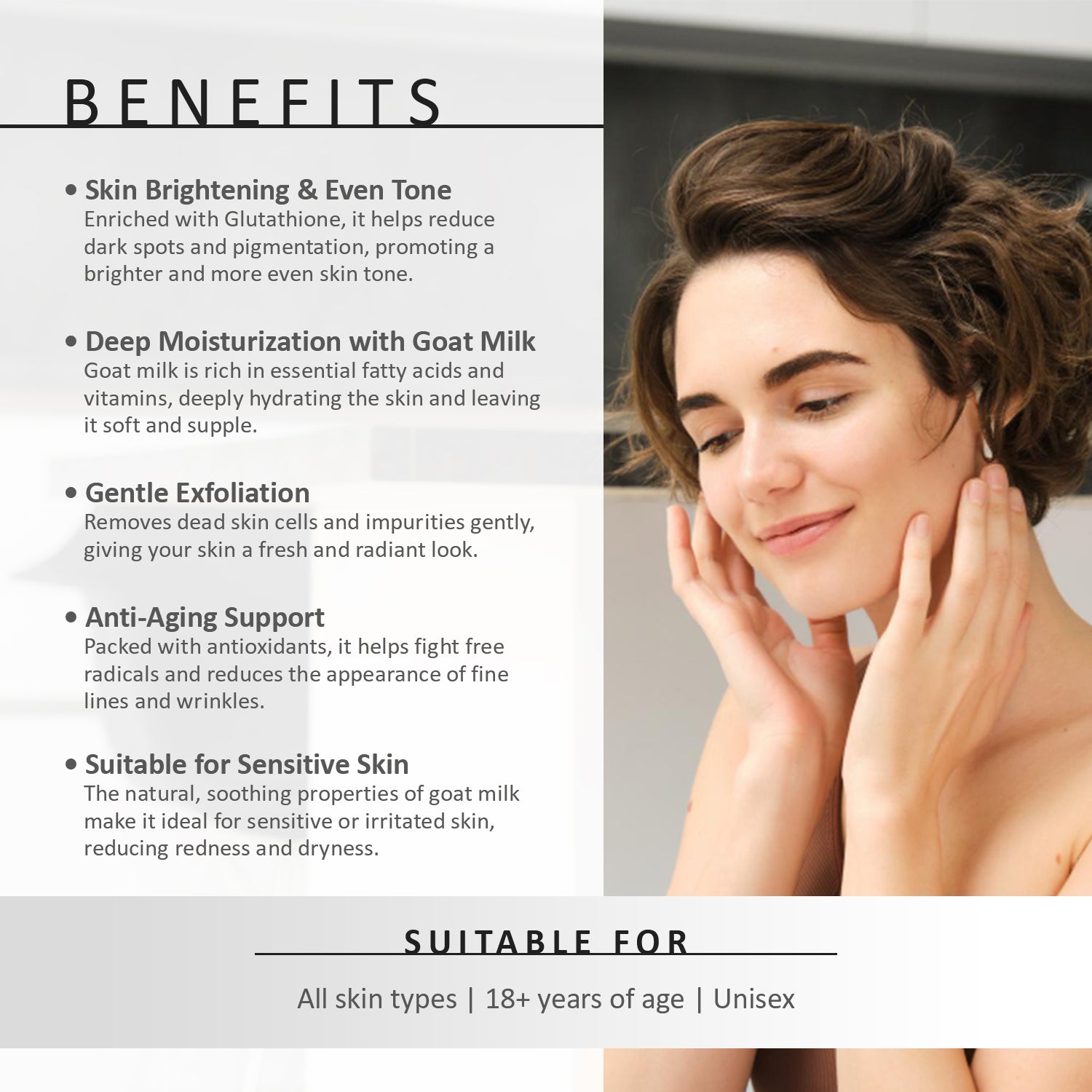 How to Use Dextron Goat Milk Soap – Step-by-step usage instructions with goat illustration.