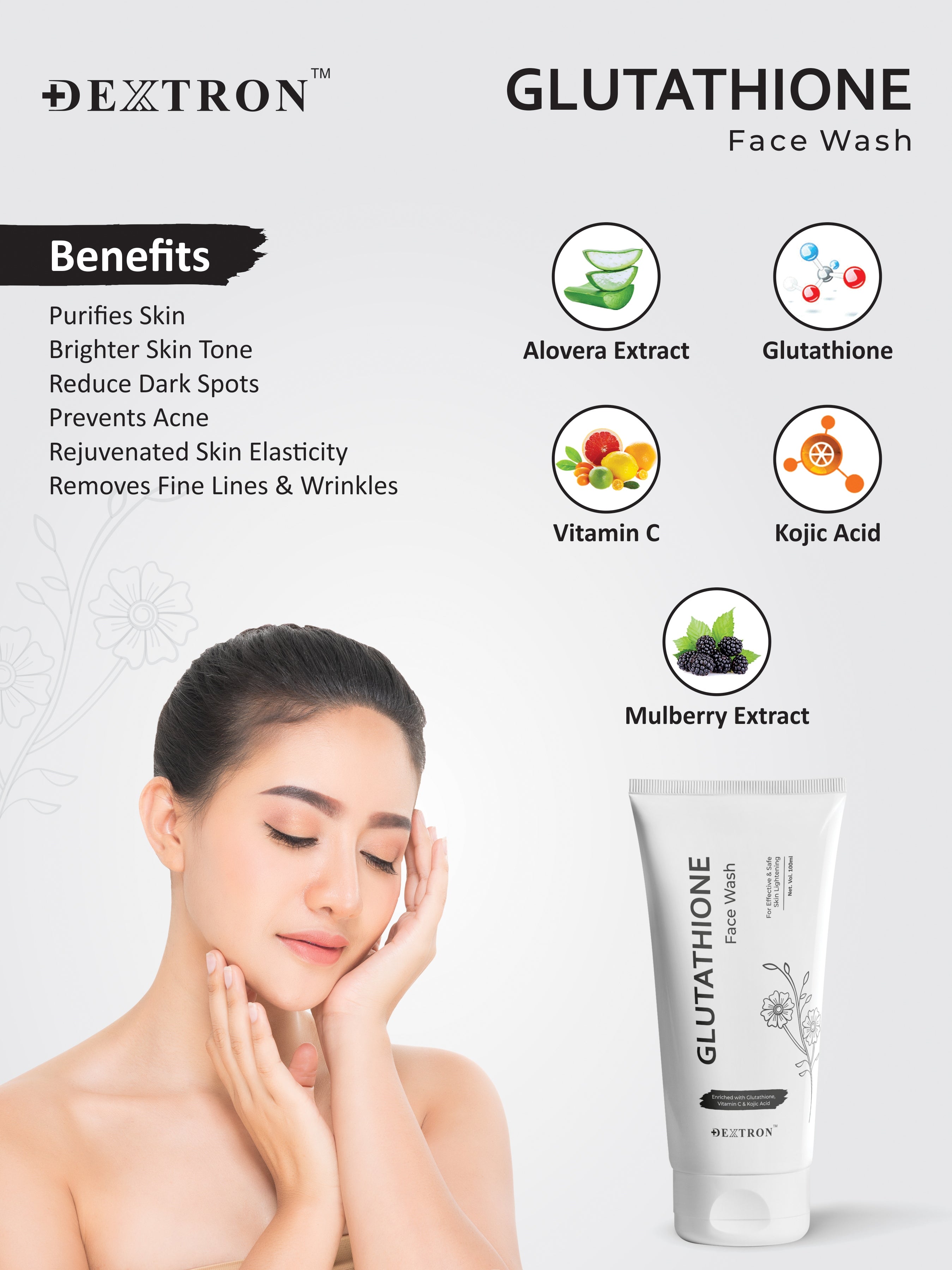 Glutathione Face Wash for Skin Whitening