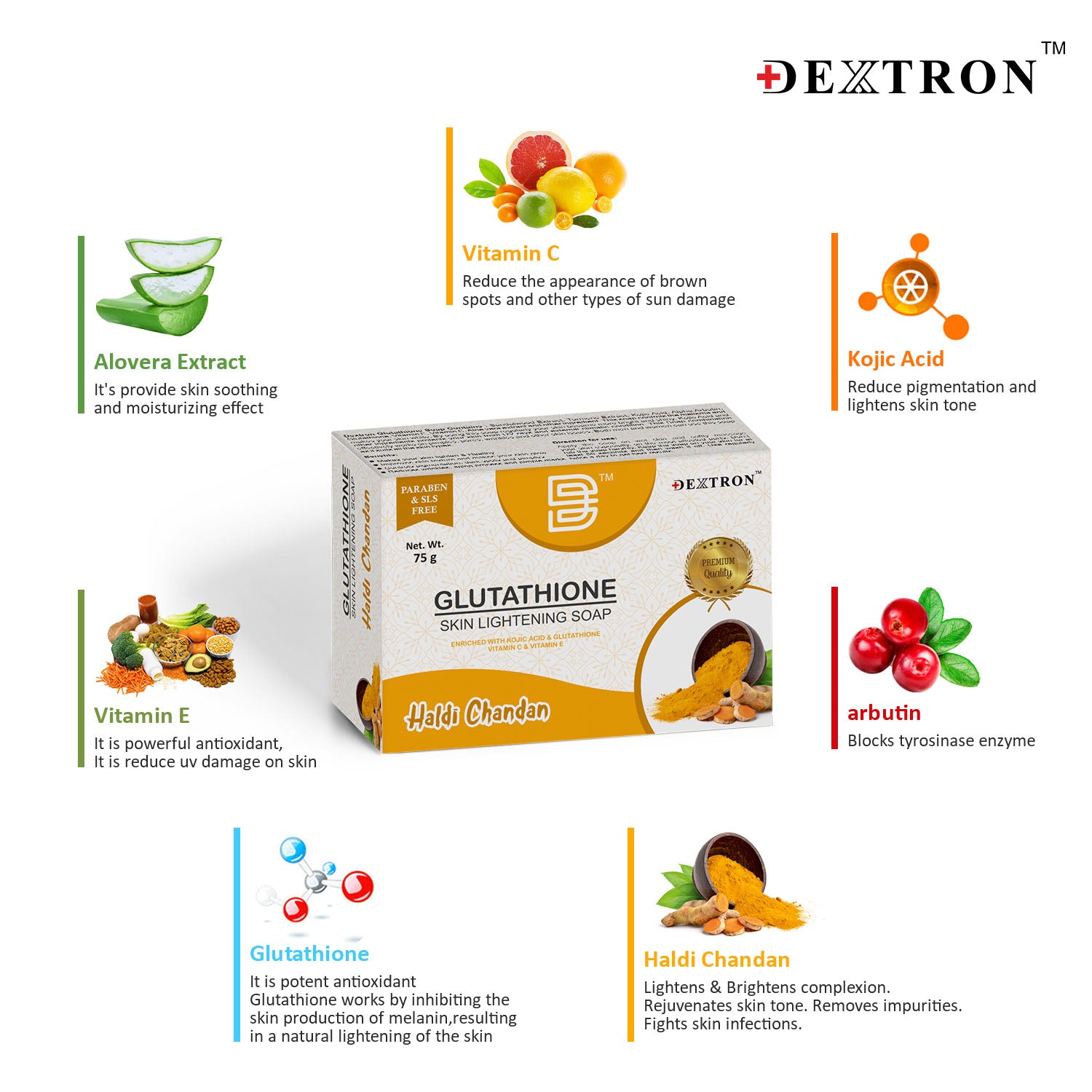 Haldi Chandan Glutathione Skin Brightening Soap