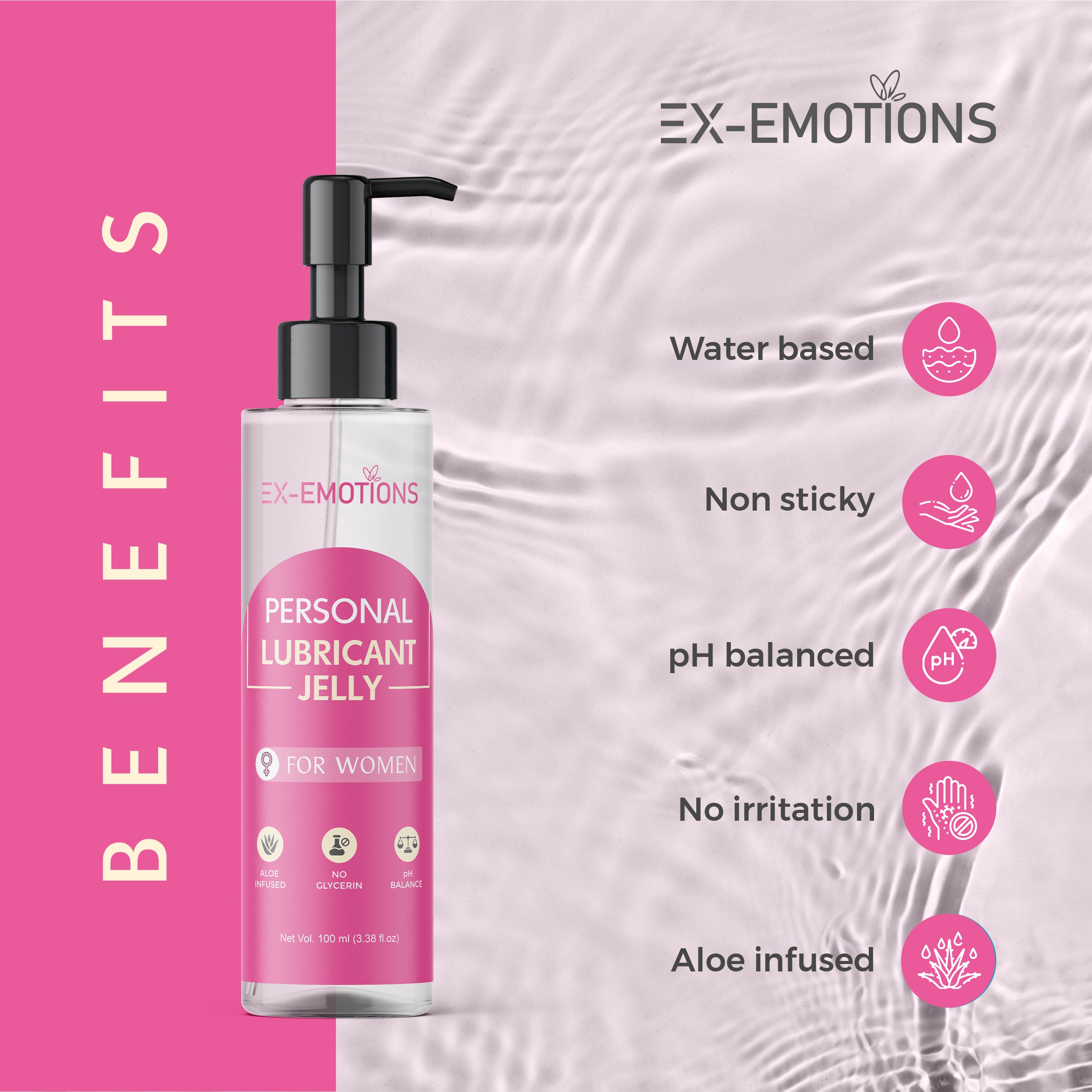 Ex-Emotions Personal Lubricant Jelly for Women – Ultimate Comfort & Intimacy