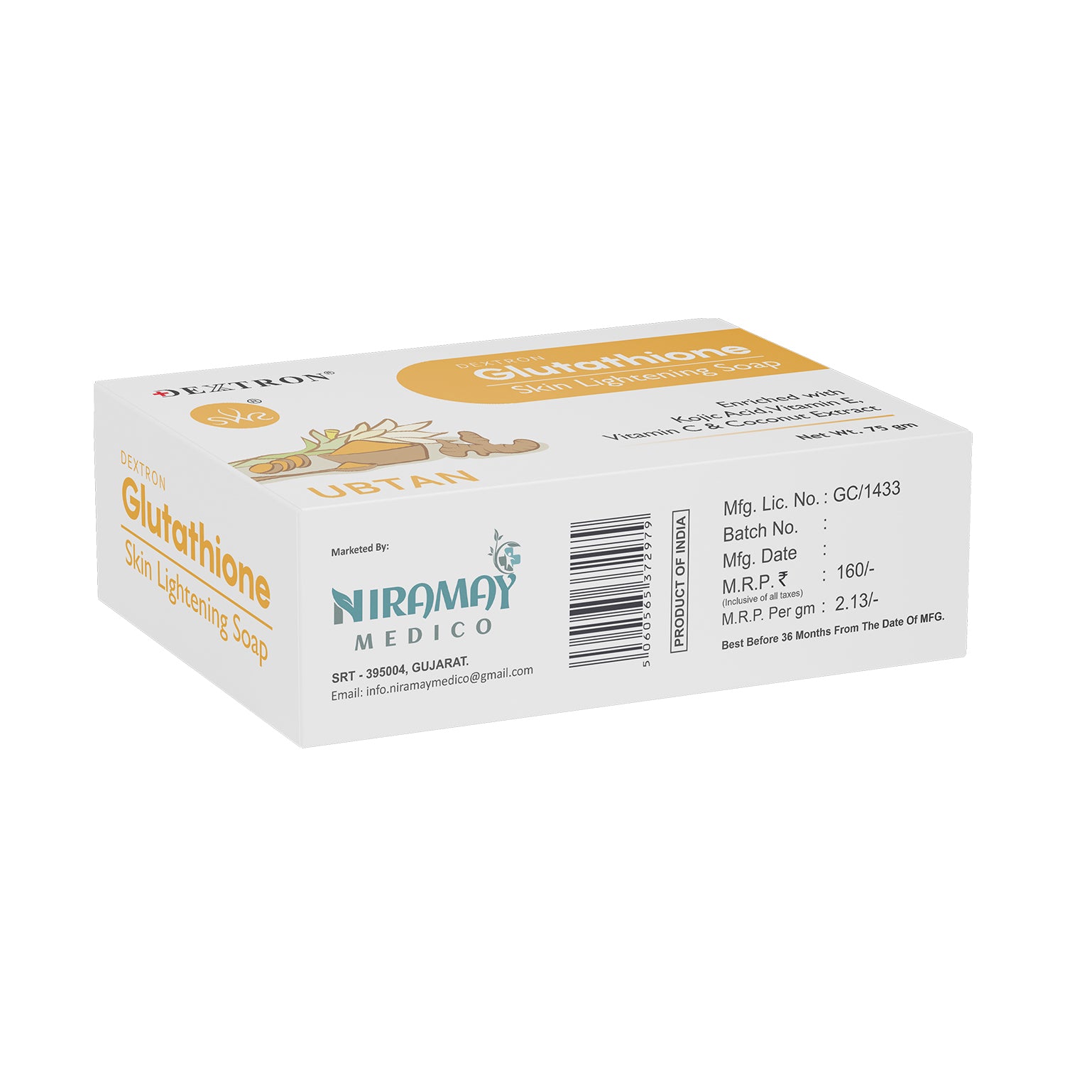 Glutathione Ubtan Skin Brightening Soap