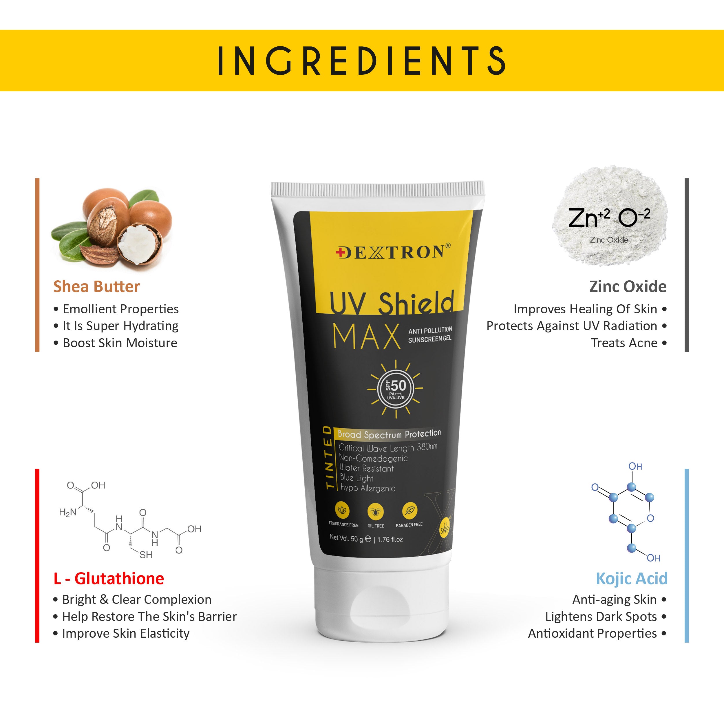 SPF 50 sunscreen for all skin types